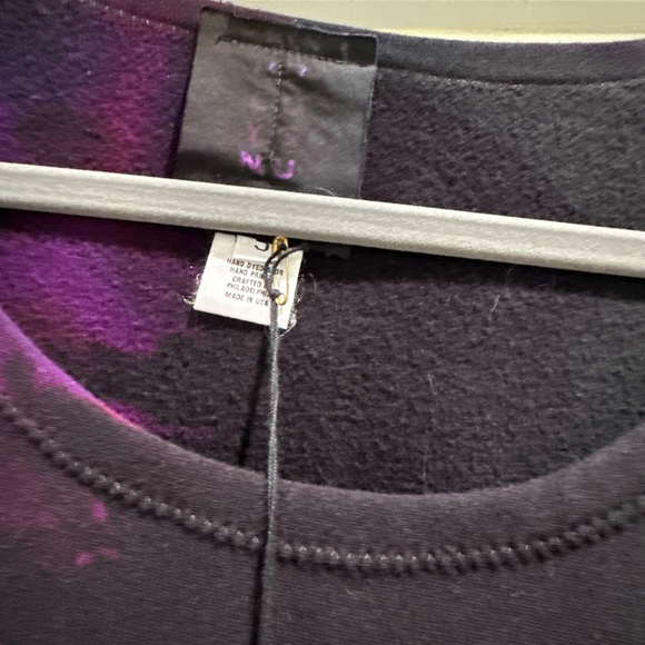 Heyne Bogut Blouse Tunic Purple Tie Die Wearable Art - Picture 2 of 3